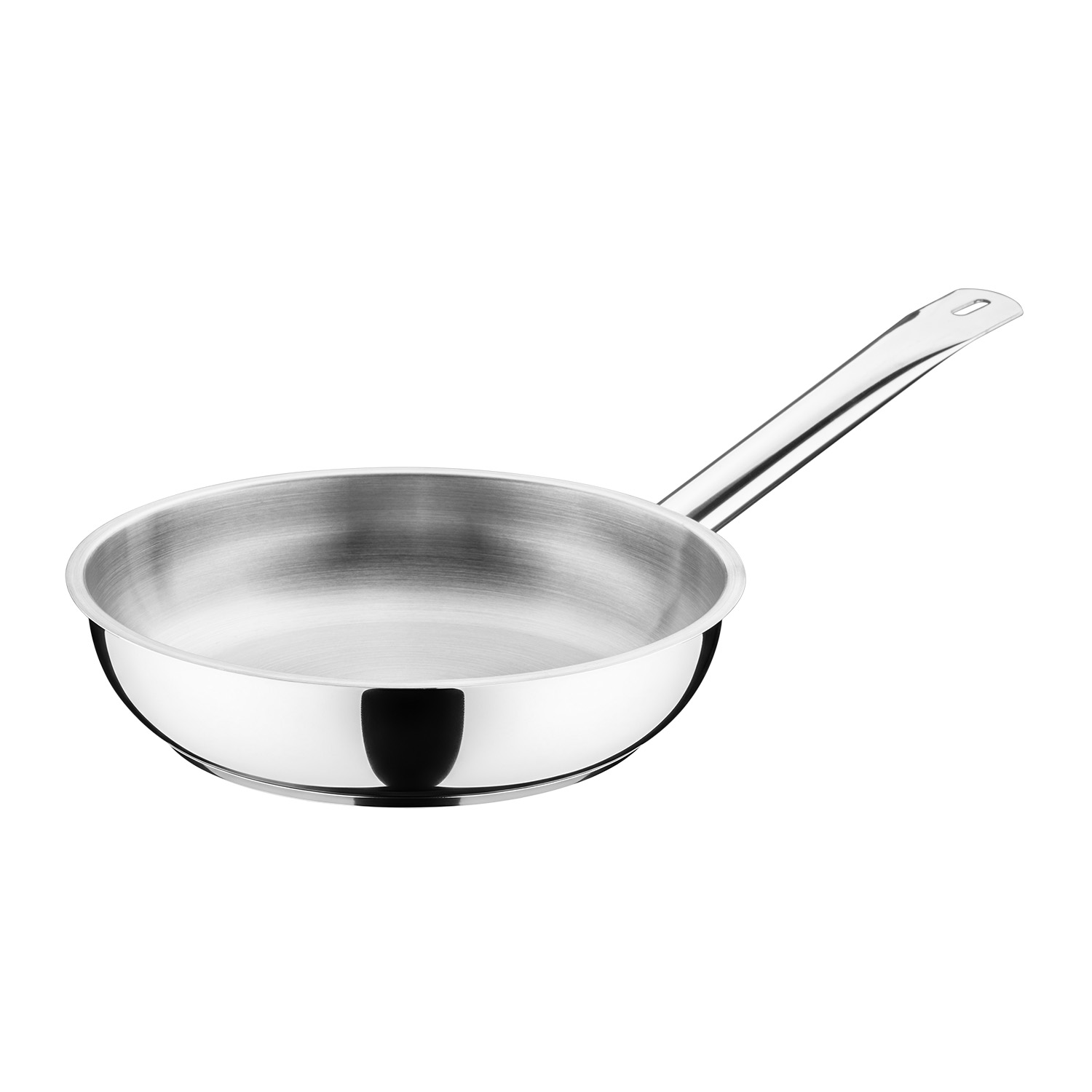 Сковорода d=24 см. h=5 см. 1,8 л. нерж. (индукция) MGsteel /1/ АКЦИЯ