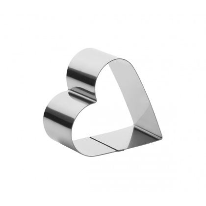 Форма кондитерская "Сердце" d= 11 см. h=5 см. нерж. /1/