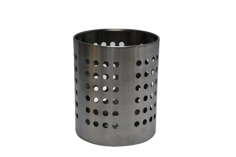Подставка для столовых приборов (стакан) d=100 мм. h=125 мм. перфор. нерж. MGsteel /1/96/