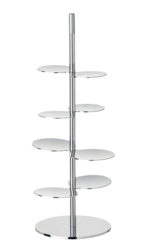 Этажерка 4-х ярусная d=10 см. h=29 см. для закусок Abert /1/ ВДОХНОВЕНИЕ