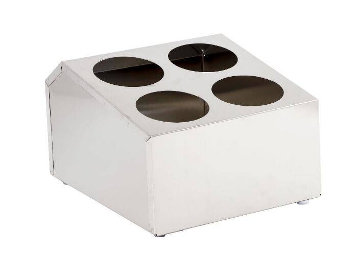 Органайзер для столовых приборов 4 стакана 30,5*16,5*19,5 см. нерж. MGsteel /1/6/