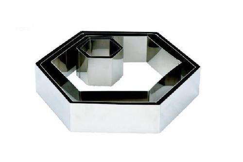 Форма кондитерская "Шестиугольник" 17,5*20 см. h=5 см. нерж. МГ (MG)  /1/48/