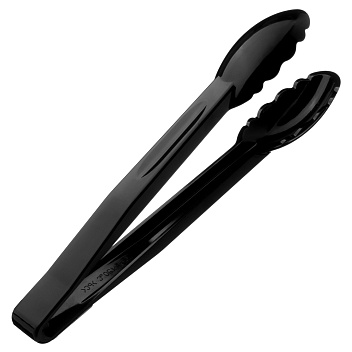 Щипцы универсальные 24 см. черные поликарбонат (до +120°C) MGprof /1/20/