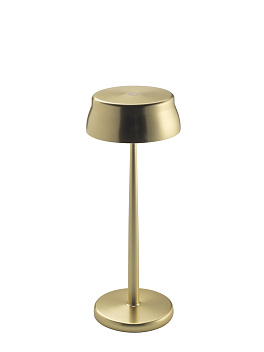 Лампа настольная d=13,2 см. h=33 см. 4 цвета, сенсорная регулировка яркости, окрашенный алюм., золотая, LED Систер Лайт Wi-Fi Zafferano /1/