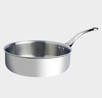 Сотейник  3,0 л. нерж. d=24 см. h=7,5 см. (индукция) Affinity De Buyer /1/