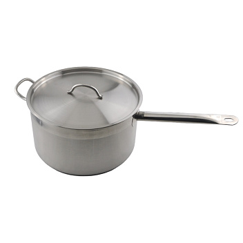 Сотейник 10 л. нерж. d=28 см. h=16 см. с 2 ручками с крышк. тройное дно (индукция) MGsteel /1/