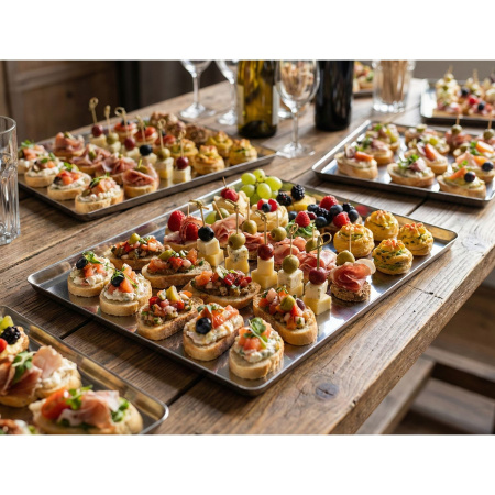 Блюдо для подачи прямоуг. 25*20 см. нерж. Abert /1/