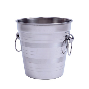 Ведро для льда 1,5 л. нерж. d=13 см. MGsteel /1/48/ АКЦИЯ