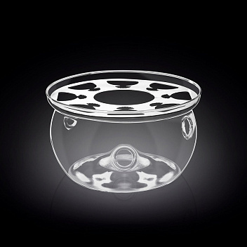 Подставка для подогрева чайника d=15 см. h=8 см. стеклянная Термостекло Wilmax /1/3/40/ АКЦИЯ