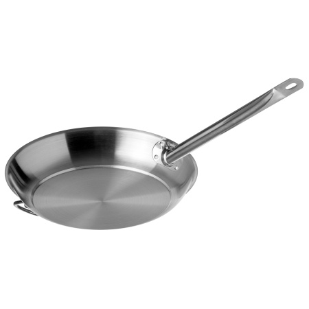 Сковорода d=37 см. h=5 см. 3,8 л. нерж. с доп. ручкой (индукция) MGsteel /1/