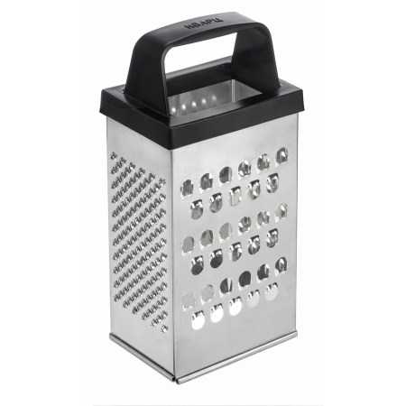 Терка 4-х гранная 18,2 см. белая жесть с пластик. ручкой /1/