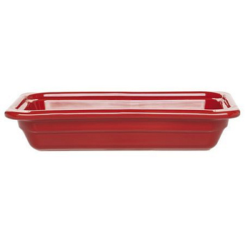 Гастроемкость 1/3 h= 65 мм. 325*176 мм. 1,8 л. красная керам Emile Henry /1/3/210/ ТП АКЦИЯ