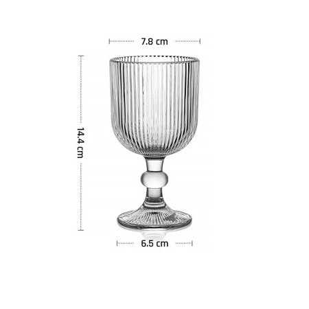 Бокал для вина 260 мл. d=78/65 мм. h=114 мм. Гэтсби MGline /6/24/