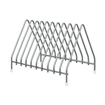 Подставка для досок на 10 шт. 42*29*28 см. нерж. MG /1/