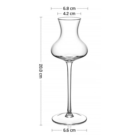 Рюмка для граппы 132 мл. d=42 мм. h=200 мм. хр.стекло MGline /6/24/ АКЦИЯ