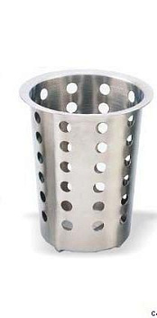 Подставка для столовых приборов (стакан) d= 95 мм. h=130 мм. перфор. нерж.MGsteel/1/6/48/