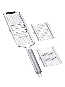 Терка с ручкой 35,5 см. раб. часть 165*8,4 см. со сменными насадками /1/36/