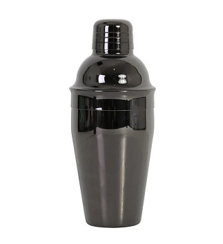 Шейкер 0,45 л. 20 см. нерж. Европейский, черное покрытие Deluxe MGsteel /1/72/ АКЦИЯ