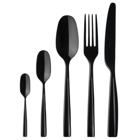 Ложка кофейная Инфинито Блэк 18/10  3 мм 11 см. Pinti /12/ АКЦИЯ