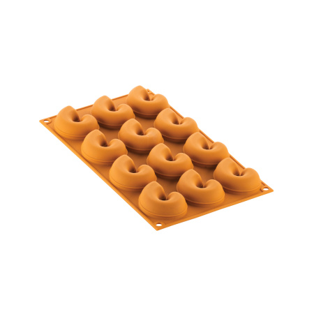 Форма для декора блюд 12 ячеек 20 мл. 60*55 мм. h=20 мм. Осьминог силикон Silikomart /1/10/