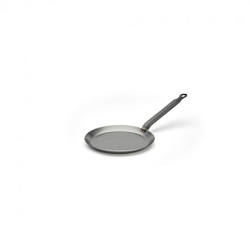 Сковорода для блинов d=18 см. h=1,5 см. 0,35 л. белая сталь (индукция) Carbone Steel De Buyer /1/5/