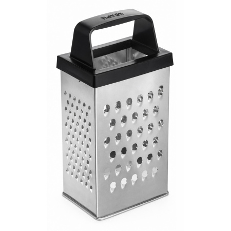 Терка 4-х гранная 18,2 см. белая жесть с пластик. ручкой /1/