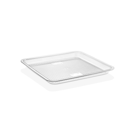 Поднос для подачи 28*28 см. поликарбонат, прозрачный б/крышки (крышка 76836) GP /1/24/