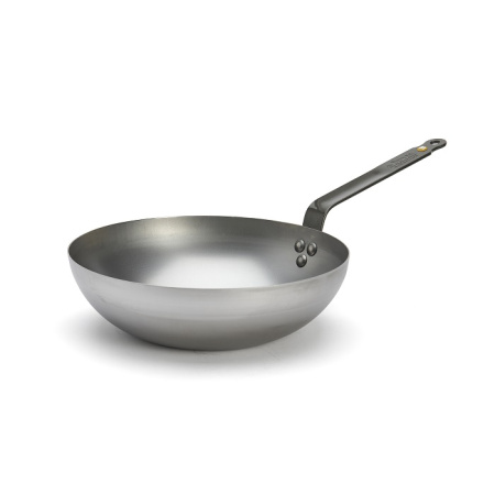 Сковорода Wok d=28 см. h=8,5 см. 2,4 л. белая сталь De Buyer (5617.28) /1/6/