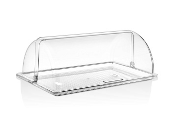 Крышка Roll-Top GN 1/1 53*32,5 см. h=18,5 см. поликарбонат, прозрачная (поднос 76838) /1/6/
