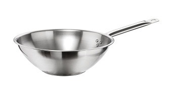 Сковорода Wok d=30 см. h=11,5 см. 4 л. нерж. (индукция) Мастер Pinti /1/