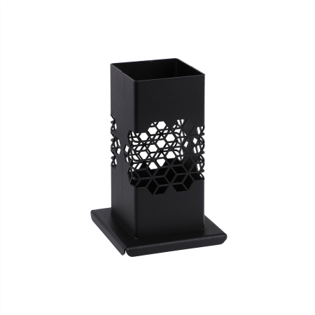 Подставка для столовых приборов (стакан) 100*100 мм. h=160 мм. черная /1/