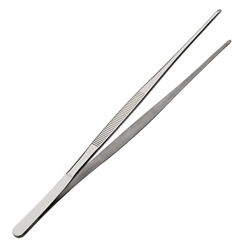 Щипцы (пинцет) 30 см. прямые, нерж. MGsteel /1/100/