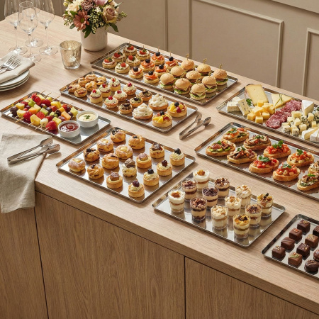 Блюдо для подачи прямоуг. 25*20 см. нерж. Abert /1/