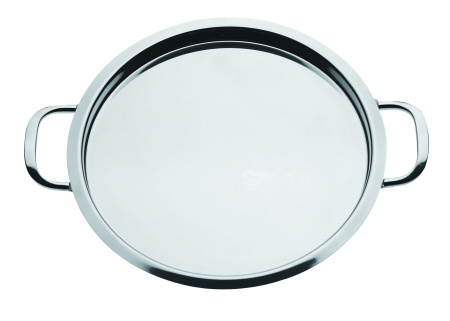 Поднос для подачи d=54 см. нерж. с ручками Abert /1/