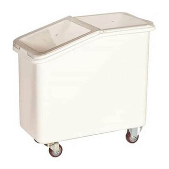 Контейнер для сыпучих продуктов 82 л 340*720*710 мм. (-5°C /+60°C) п/п на колесах, с совком, белый /1/4/